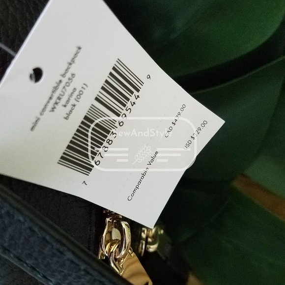 Wear as a crossbody or backpack Kate Spade NWT Mini Convertible Karina